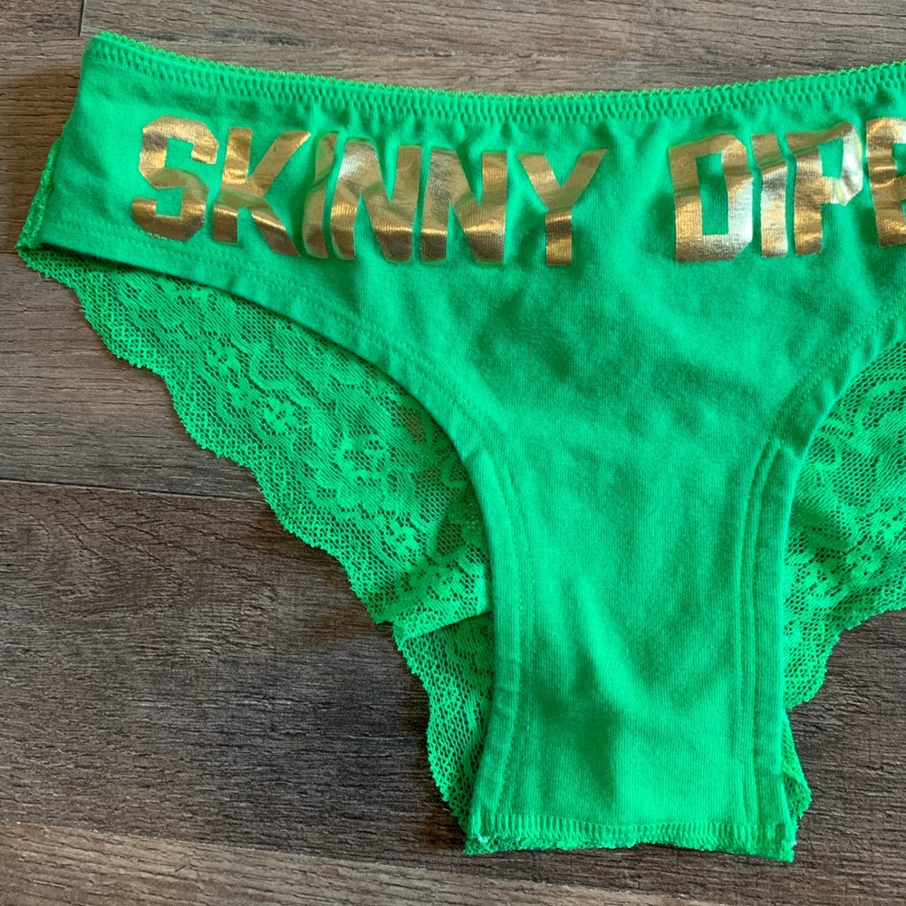 VS Vintage PINK Skinny Dipping Lace Back Hipster Panty - Picture 2 of 10